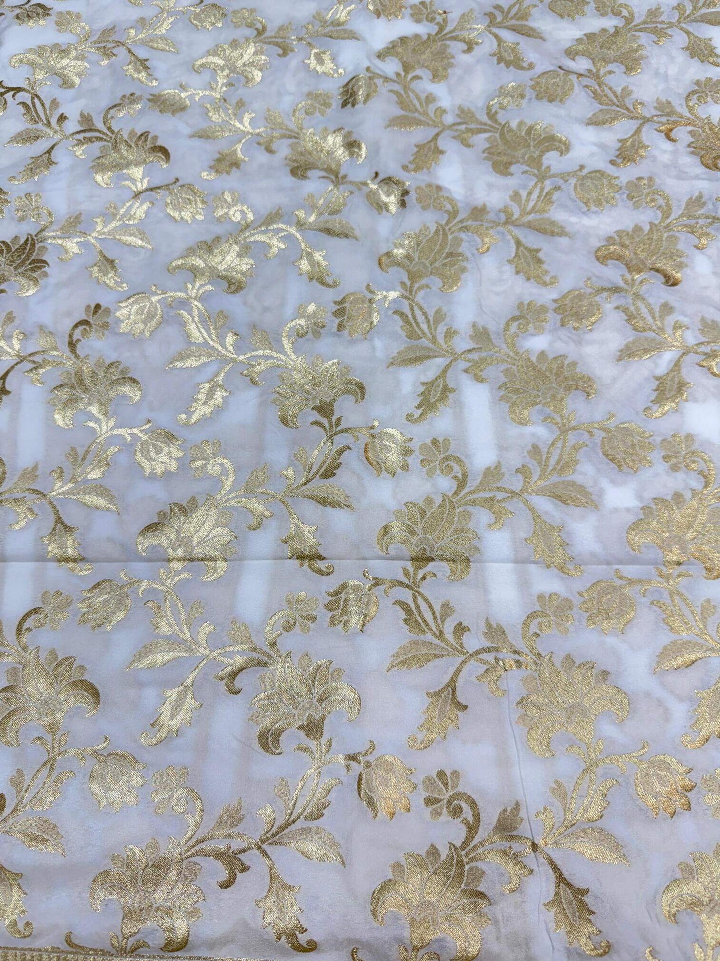 BANARASI SILK UNSTITCHED LEHENGA CHOLI SET β DESIGN 11 (DYEABLE, GOLDEN ZARI)