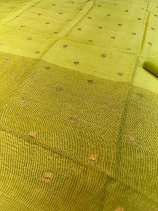 PURE MOONGA TANCHOI UNSTITCHED SUIT SET WITH DUPATTA – MUSTARD