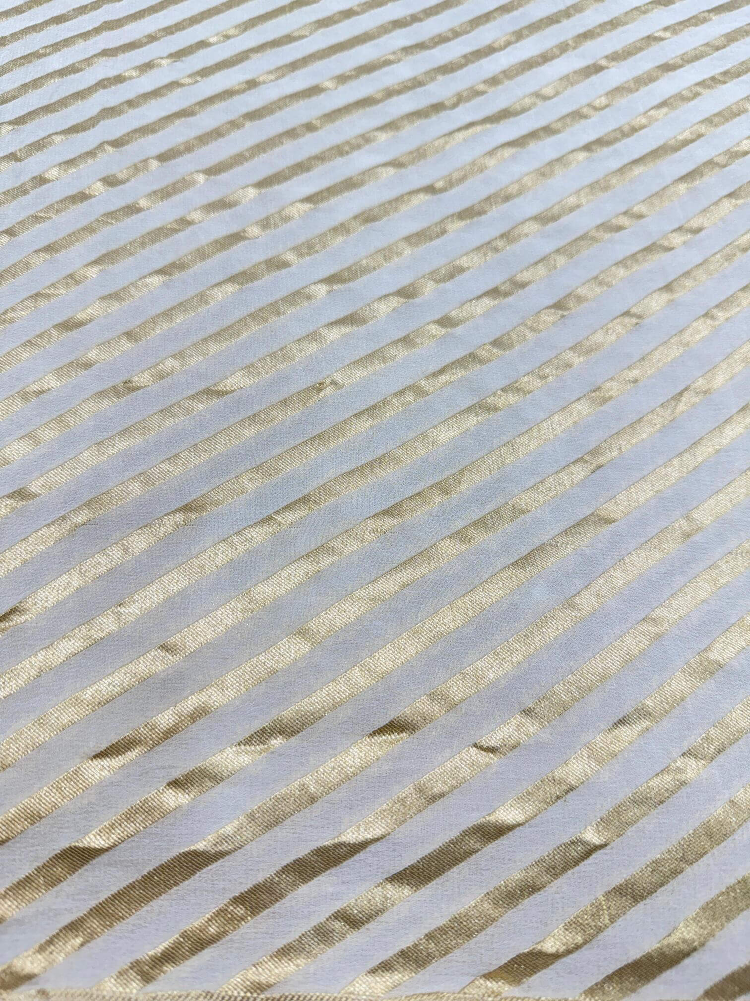 Khaddi Georgette Fabric With Water Zari