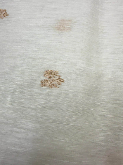 BANARASI HANDLOOM KHADDI LINEN DUPATTA – KADHUWA BOOTA, SONA ROOPA ZARI