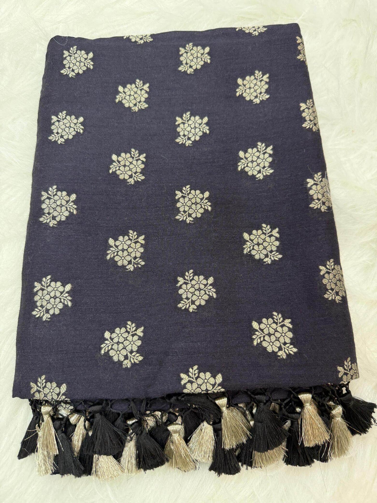 KHADDI MOONGA GEORGETTE BOOTI DESIGN DUPATTA WITH WATER ZARI – WINE