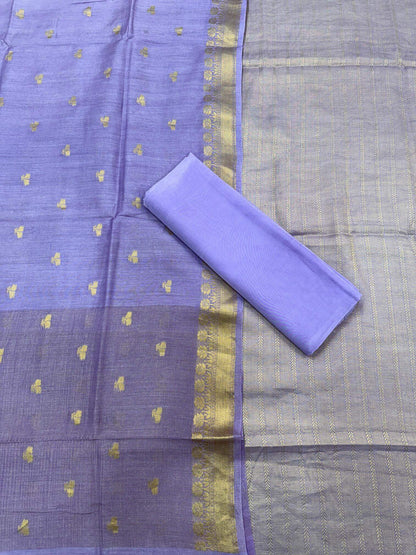 PURE MOONGA TANCHOI UNSTITCHED SUIT SET WITH DUPATTA – DUSTY ONION